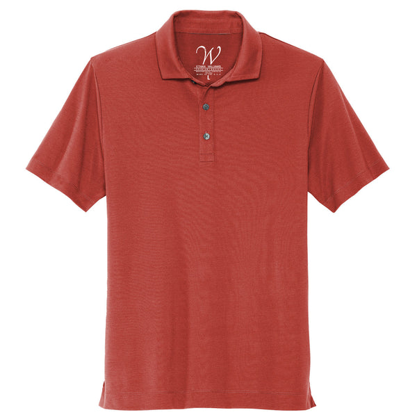 EWC-1014BG Stretch Jersey Polo - Burgundy