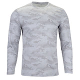 EWC-217G Perform Basics Dri-Tech Camo Long Sleeve Shirt - Grey