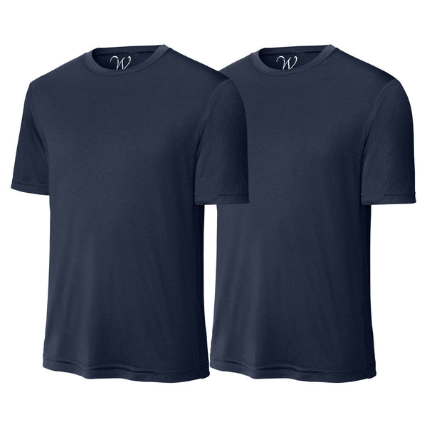 EWC-305NN 2-Pack Perform Basics Dri-Tech T-Shirts - Navy / Navy