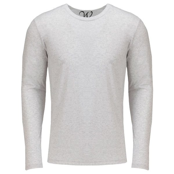 EWC-607W White Ultra Soft Sueded Long Sleeve