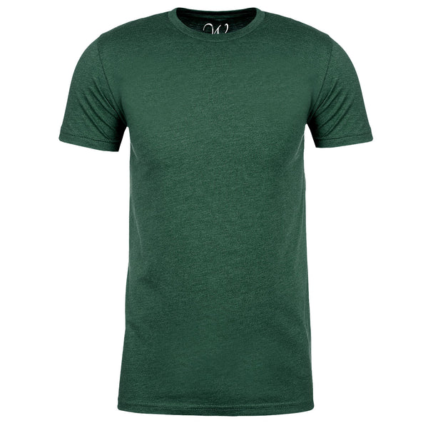 EWC-100FG Heather Forest Green Ultra Soft Sueded Crew Neck T-shirt