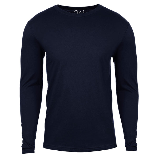 EWC-361N Navy Basic Cotton Long Sleeve