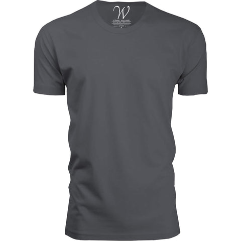 EWC-100BNBG 3-Pack Ultra Soft Sueded Crew Neck T-shirt - Black / Navy / Burgundy
