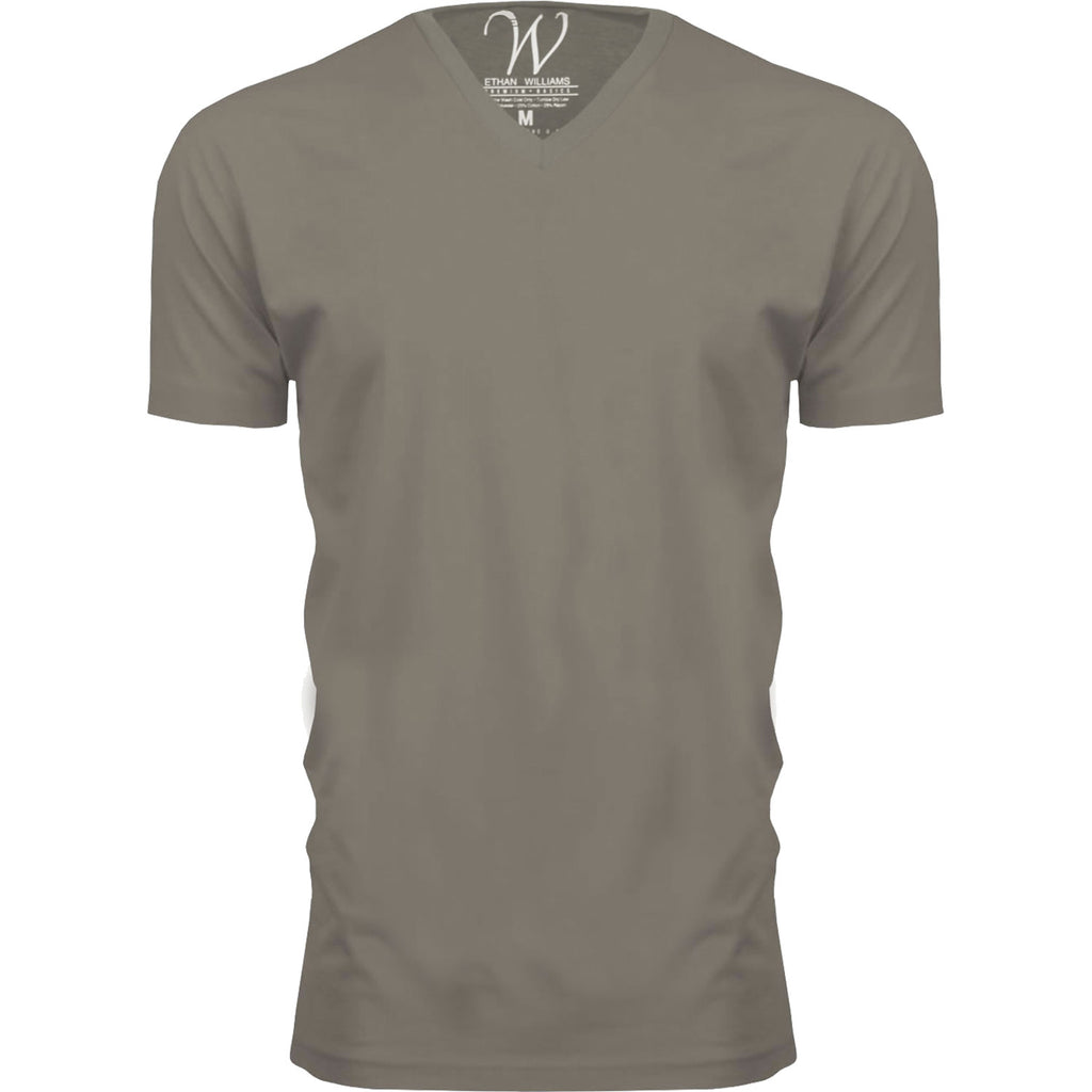 EWC-150WG Stone Ultra Soft Sueded V-Neck T-shirt