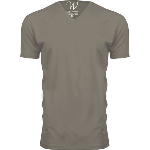 EWC-150BBGW 3-Pack Ultra Soft Sueded V-Neck T-shirt - Black / Burgundy / White