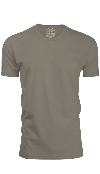 ORG-100WG Warm Grey Organic Cotton Crew Neck T-shirt
