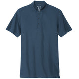 EWC-1008I Stretch Pique Henley Polo - Indigo