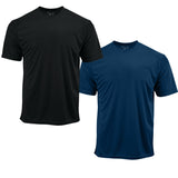 EWC-201BN 2-Pack Perform Basics Dri-Tech T-Shirts - Black / Navy