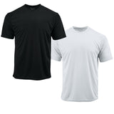 EWC-201BW 2-Pack Perform Basics Dri-Tech T-Shirts - Black / White