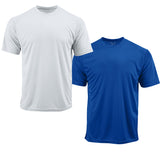 EWC-201WRB 2-Pack Perform Basics Dri-Tech T-Shirts - White / Royal