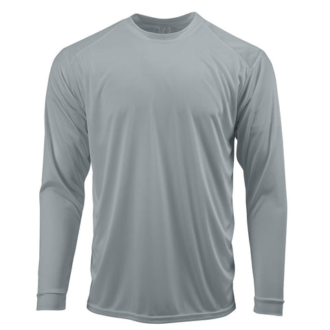 EWC-217G Perform Basics Dri-Tech Camo Long Sleeve Shirt - Grey