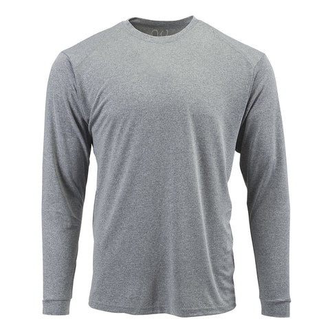 EWC-216G Perform Basics Dri-Tech Raglan Contrast Camo Long Sleeve Shirt - Grey