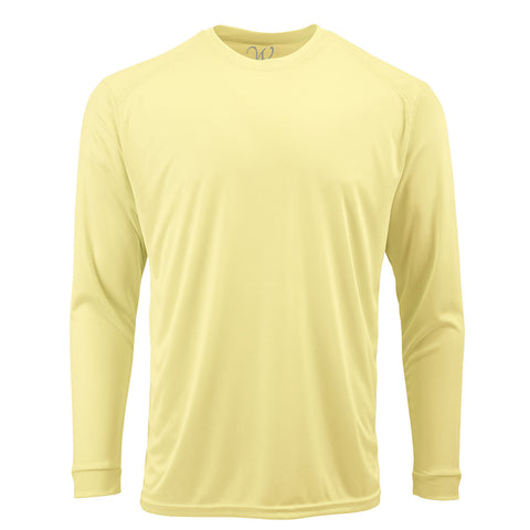 EWC-216Y Perform Basics Dri-Tech Raglan Contrast Camo Long Sleeve Shirt - Yellow