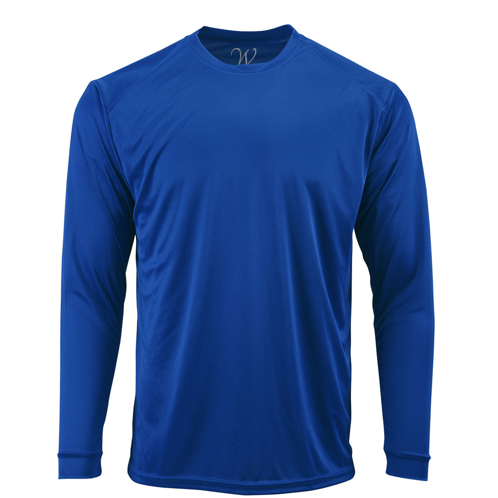 EWC-210RB Perform Basics Dri-Tech Long Sleeve Shirt - Royal