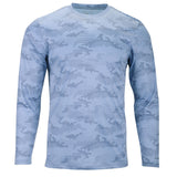 EWC-217LB Perform Basics Dri-Tech Camo Long Sleeve Shirt - Light Blue