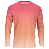 EWC-225C Perform Basics Dri-Tech Fade Long Sleeve Shirt - Coral