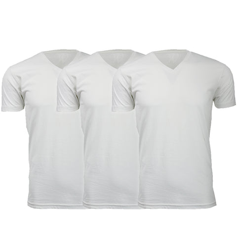 EWC-150N Navy Ultra Soft Sueded V-Neck T-shirt