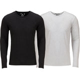 EWC-607BW 2-Pack Ultra Soft Sueded Long Sleeve - Black / White