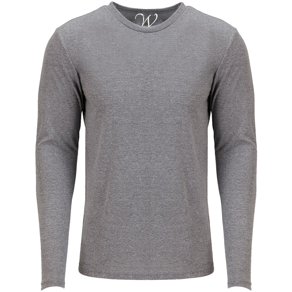 EWC-607HG Heather Grey Ultra Soft Sueded Long Sleeve