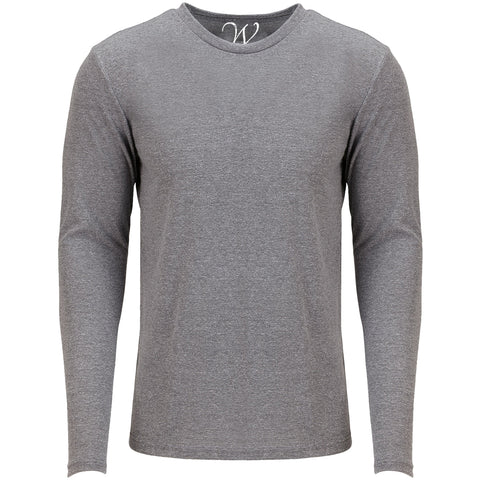 EWC-607HGHG 2-Pack Ultra Soft Sueded Long Sleeve - Heather Grey / Heather Grey