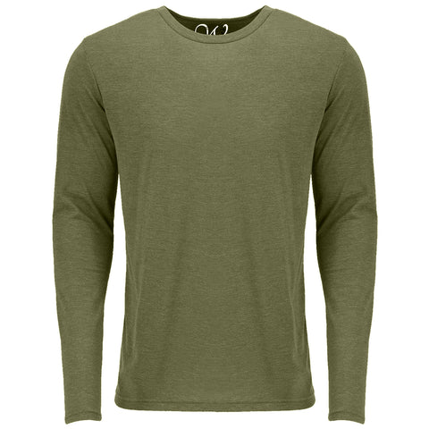EWC-607MGN 2-Pack Ultra Soft Sueded Long Sleeve - Military Green / Navy