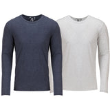 EWC-607NW 2-Pack Ultra Soft Sueded Long Sleeve - Navy / White