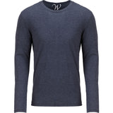 EWC-607N Navy Ultra Soft Sueded Long Sleeve