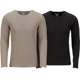 EWC-607SB 2-Pack Ultra Soft Sueded Long Sleeve - Sand / Black