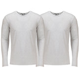 EWC-607WW 2-Pack Ultra Soft Sueded Long Sleeve - White / White