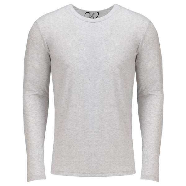 EWC-607W White Ultra Soft Sueded Long Sleeve