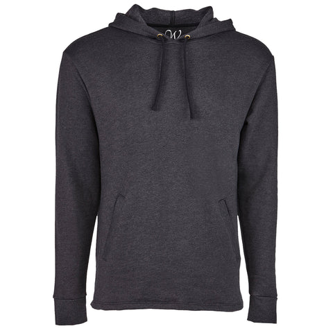 EWC-093VB Vintage Black Heather Ultra Soft Sueded Hoodie