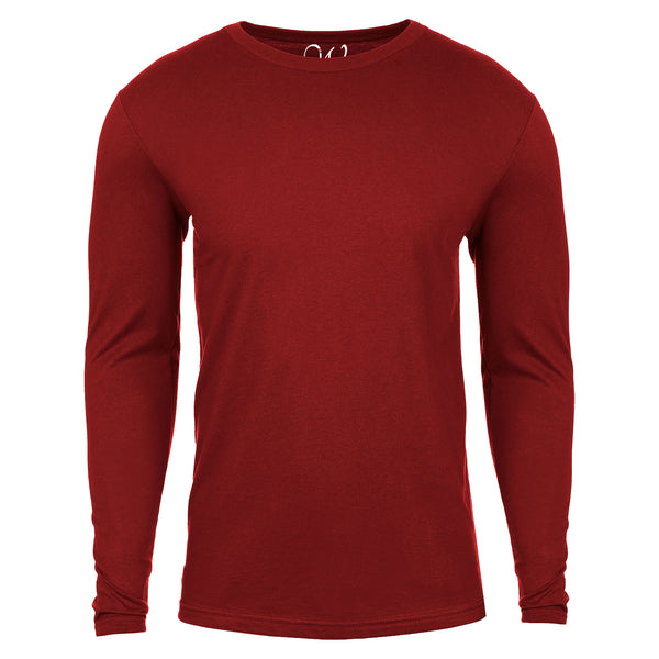 EWC-361BG Burgundy Basic Cotton Long Sleeve