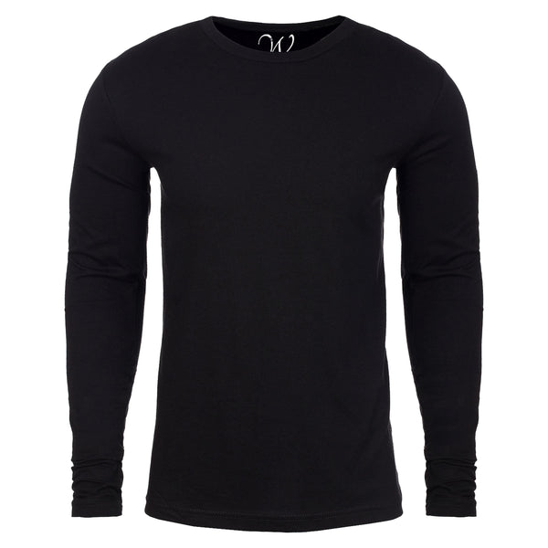 EWC-361B Black Basic Cotton Long Sleeve