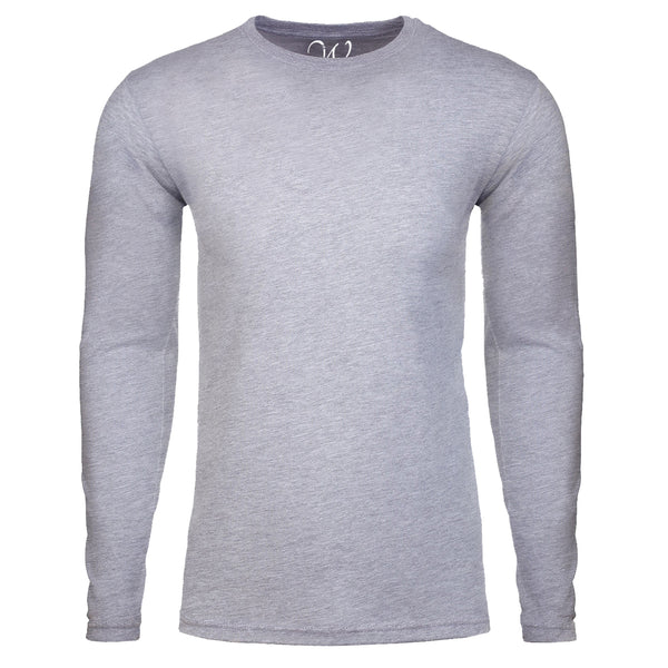 EWC-361HG Heather Grey Basic Cotton Long Sleeve