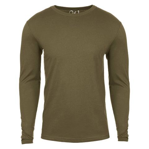 EWC-361MG Military Green Basic Cotton Long Sleeve