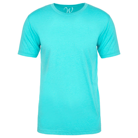 EWC-601T Turquoise Heathered Crew Neck T-shirt