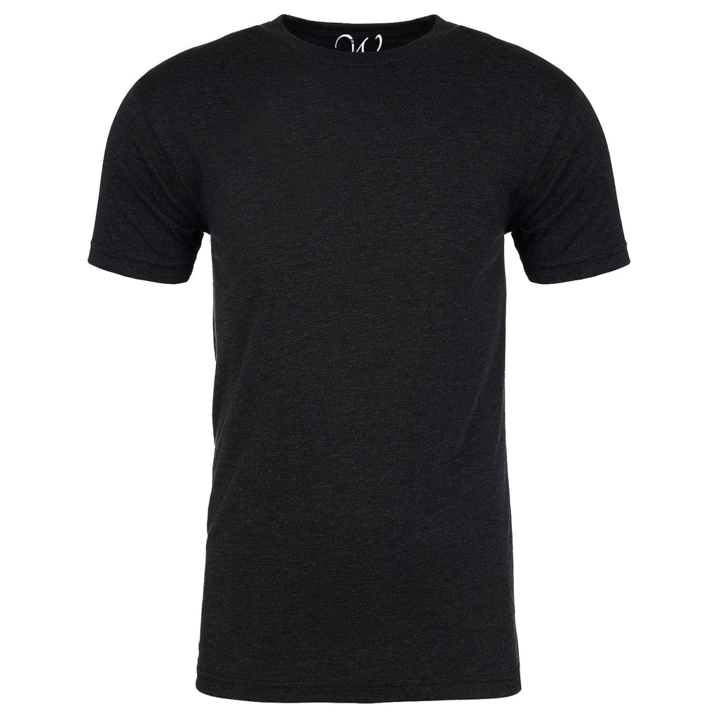 EWC-601B Black Heathered Crew Neck T-shirt