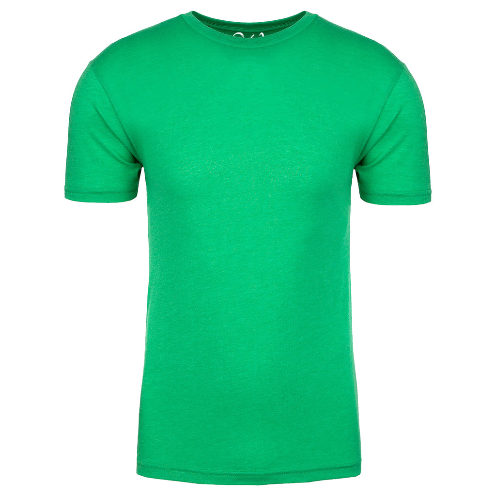 EWC-601KG Kelly Green Heathered Crew Neck T-shirt