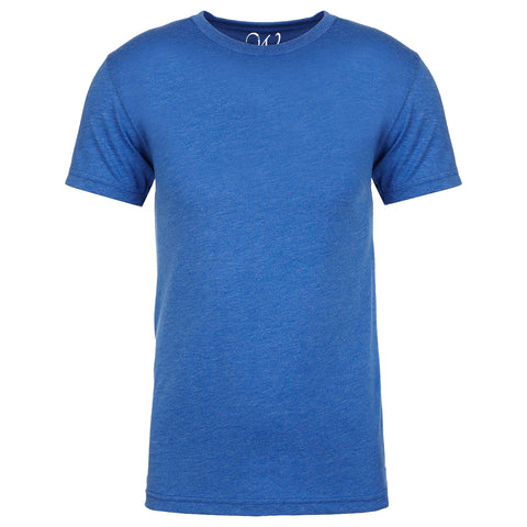 EWC-601RB Royal Blue Heathered Crew Neck T-shirt