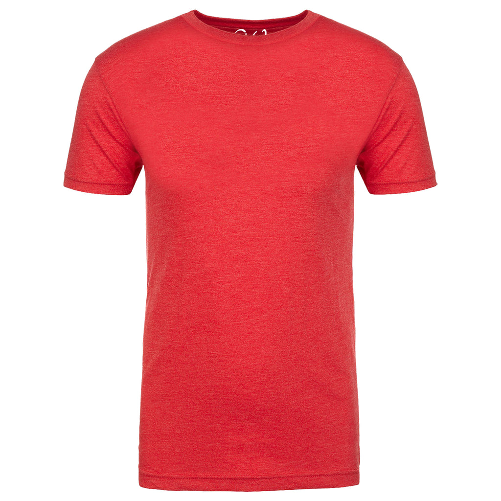 EWC-601R Red Heathered Crew Neck T-shirt