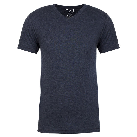 EWC-604HG Heather Grey Heathered V Neck T-shirt