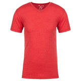 EWC-604R Red Heathered V Neck T-shirt