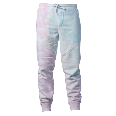 EWC-800TDCC Tie Dye Cotton Candy Pigment Dyed Joggers