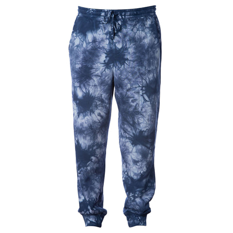 EWC-800TDN Tie Dye Navy Pigment Dyed Joggers