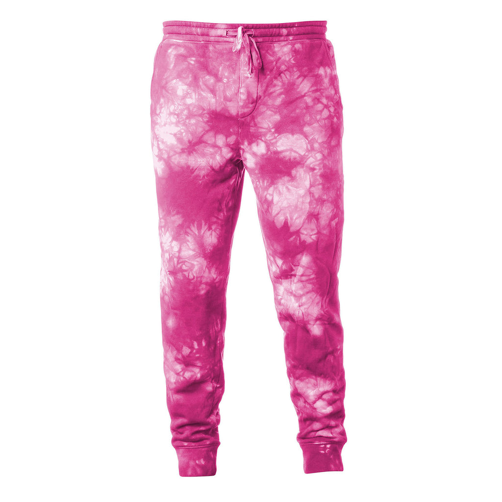 EWC-800TDP Tie Dye Pink Pigment Dyed Joggers