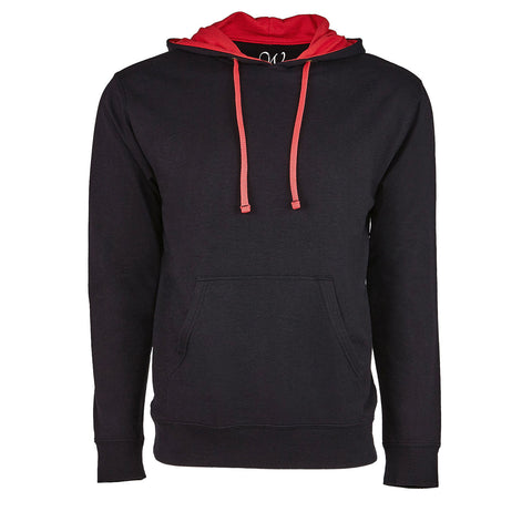 EWC-930HGB Heather Grey-Black French Terry Two-Toned Pullover Hoodie