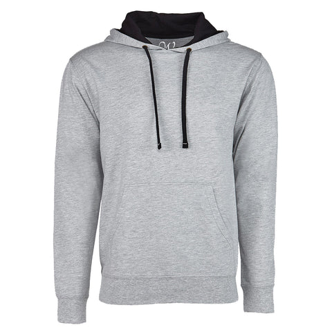 EWC-930HGKG Heather Grey-Kelly Green French Terry Two-Toned Pullover Hoodie