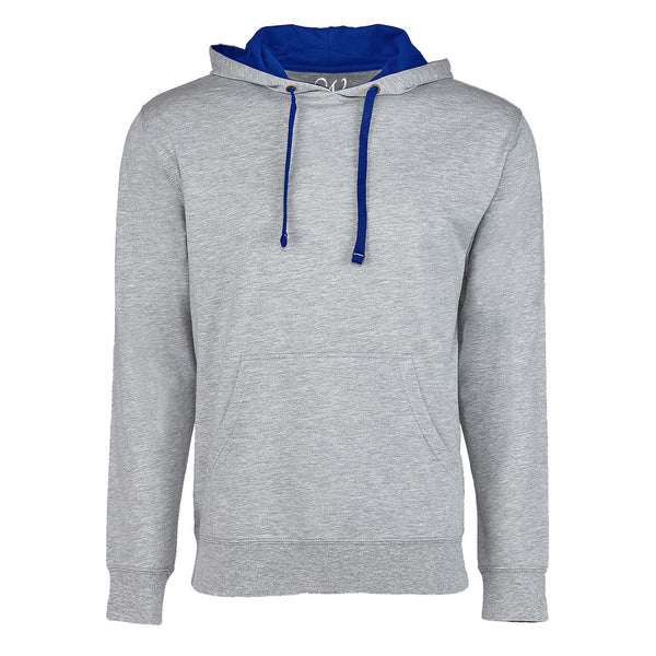 EWC-930HGRB Heather Grey-Royal French Terry Two-Toned Pullover Hoodie