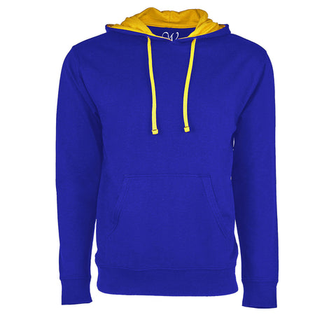 EWC-930RBG Royal-Gold French Terry Two-Toned Pullover Hoodie