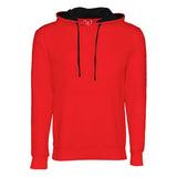 EWC-930RB Red-Black French Terry Two-Toned Pullover Hoodie